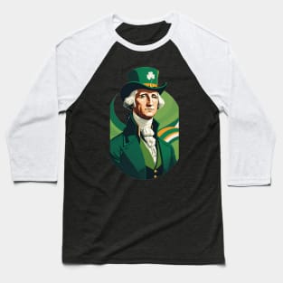 St. Patrick's Day George Washington Baseball T-Shirt